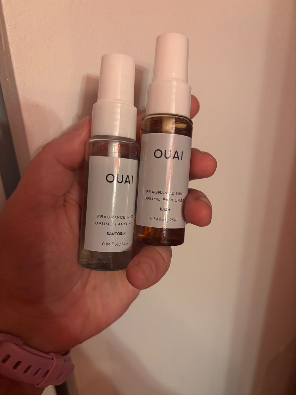 OUAI Fragrance Mists - Ibiza and Santorini
